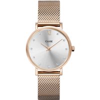Armbanduhr Cluse Watches Dame Minuit Mesh in Stahl CW10205